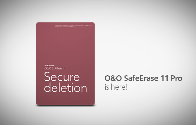 download the last version for windows O&O SafeErase Professional 18.0.537