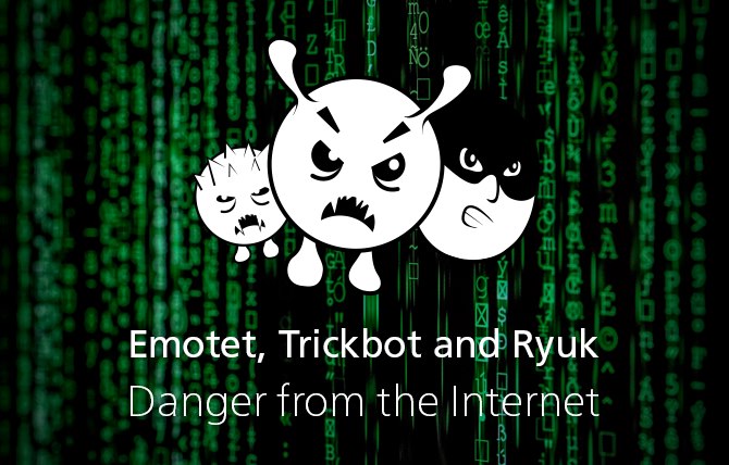 Emotet, Trickbot and Ryuk - Danger from the Internet